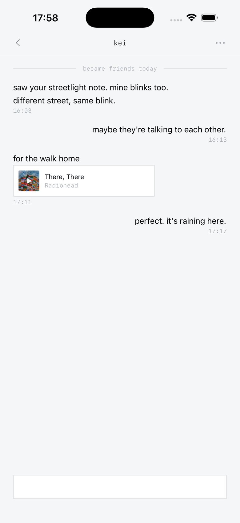 lorem. on iphone: a chat between friends